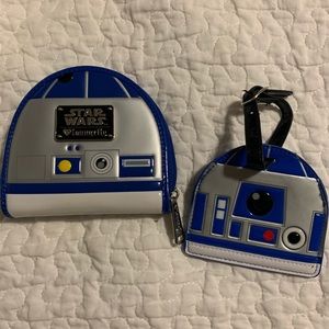 R2D2 Loungefly wallet and luggage tag